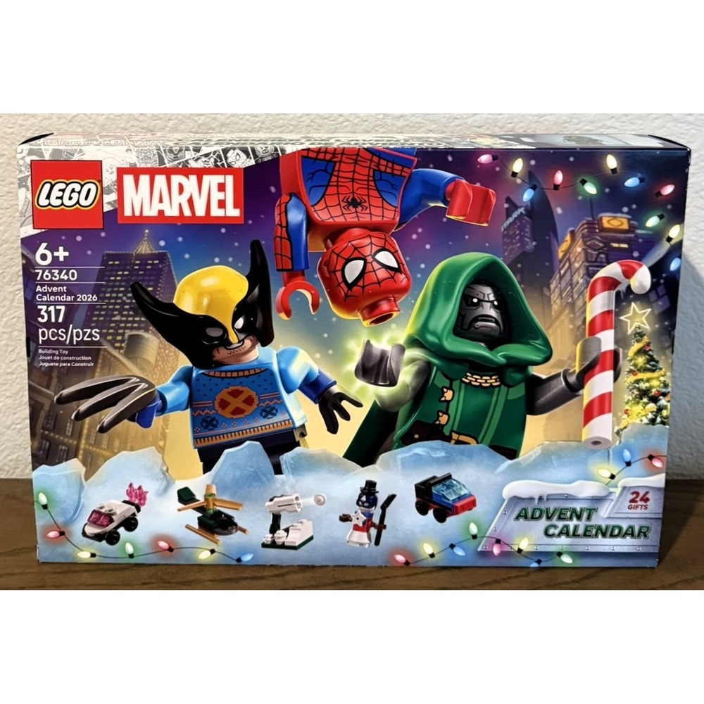 LEGO Marvel Advent Calendar 2026 76340 317 Pieces Spider-Man Wolverine NEW